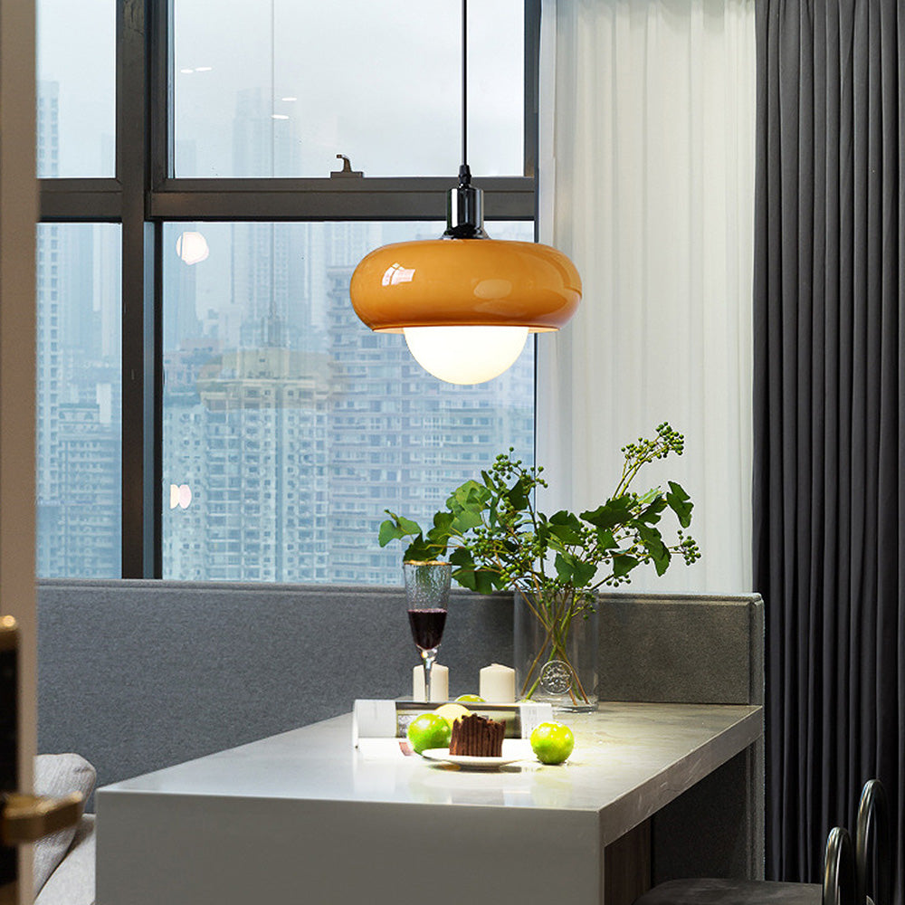 CaféLinéa – Suspension LED Design Moderne Brun pour Salon