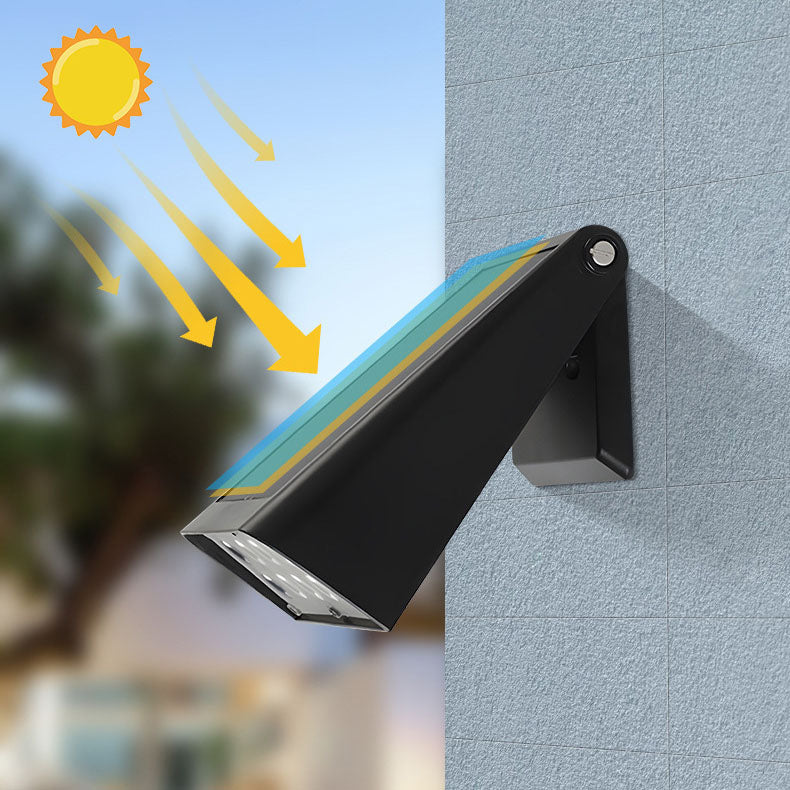 Design moderne minimaliste solaire extérieur lumière chaude étanche pour jardin et terrasse
