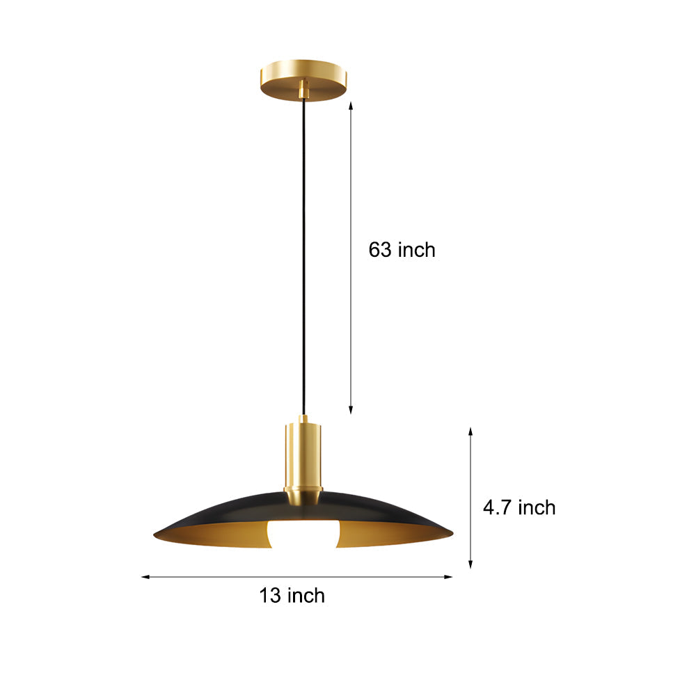 Lumiéra – Suspension LED Vintage Élégante Laiton Salon