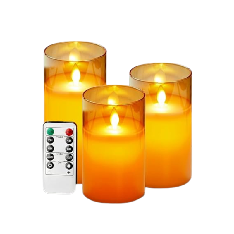 Bougies LED modernes avec télécommande