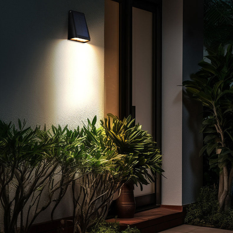 Design moderne minimaliste solaire extérieur lumière chaude étanche pour jardin et terrasse