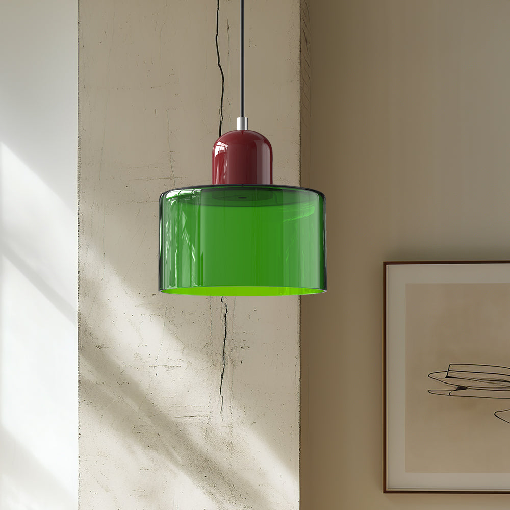 Lumisio – Suspension en Verre Style Bauhaus, Créative, Salon