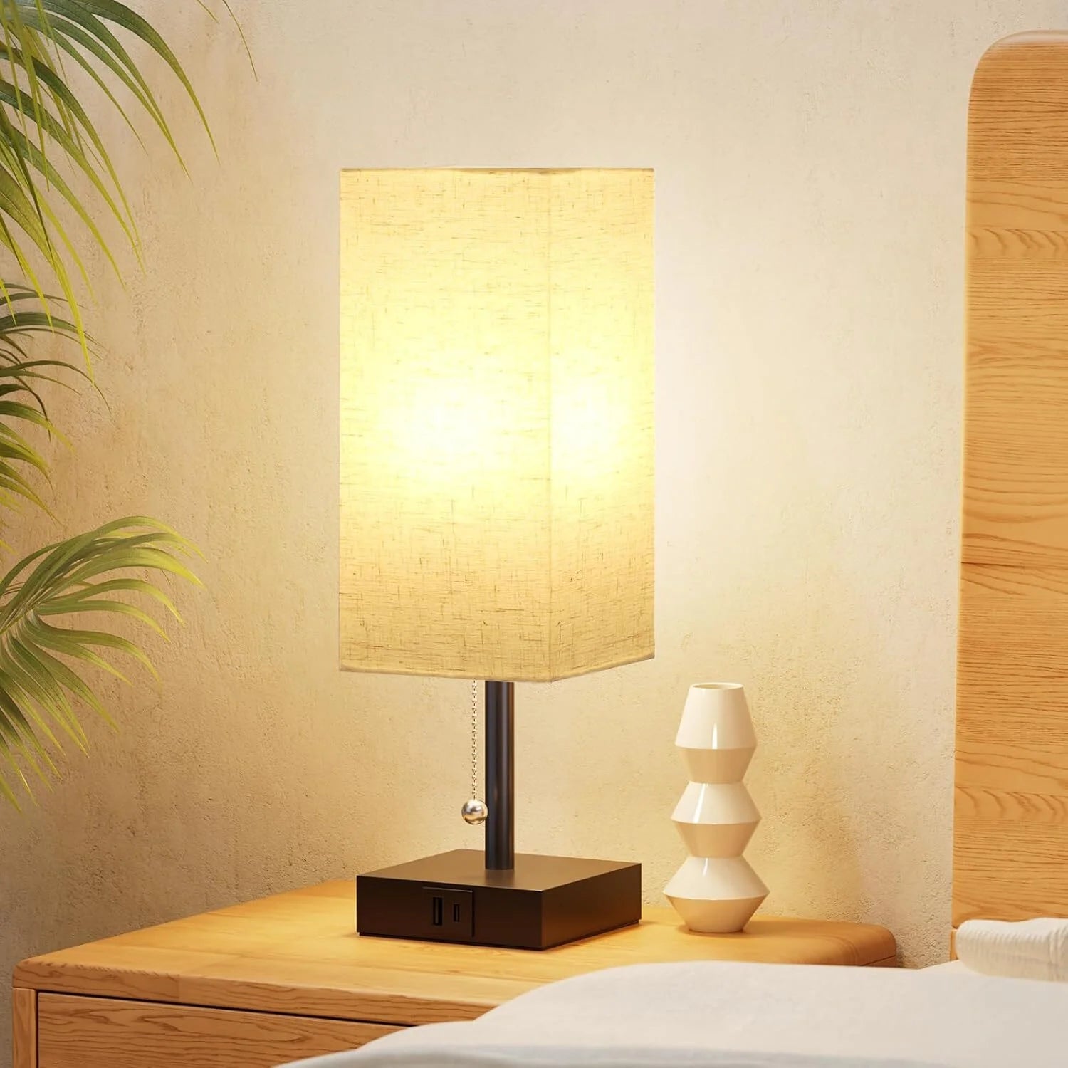 FlexiLamp – Lampe de table dimmable avec 3 températures de couleur et ports USB de recharge