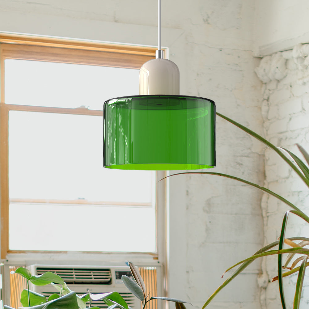 Lumisio – Suspension en Verre Style Bauhaus, Créative, Salon