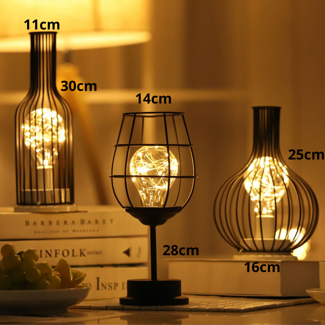 Lumen Cage – Lampes LED Sans Fil pour Intérieur et Extérieur