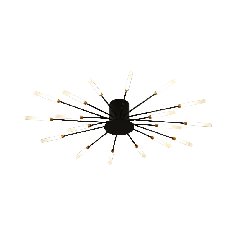 ÉclatNova – Plafonnier LED Moderne Explosion Doré Salon
