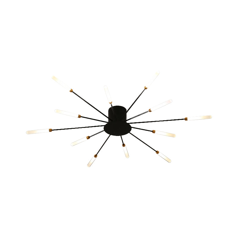 ÉclatNova – Plafonnier LED Moderne Explosion Doré Salon