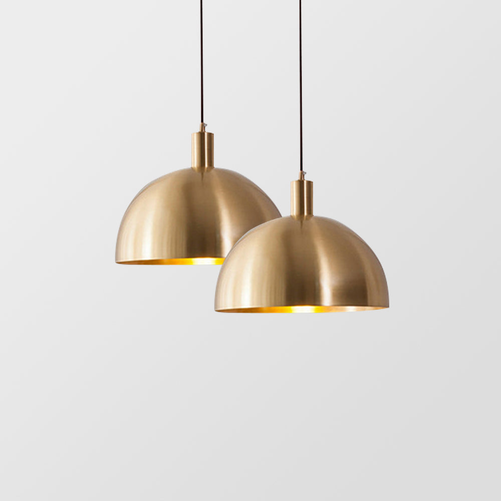 Luminara – Suspension LED Classique Laiton Doré Salon