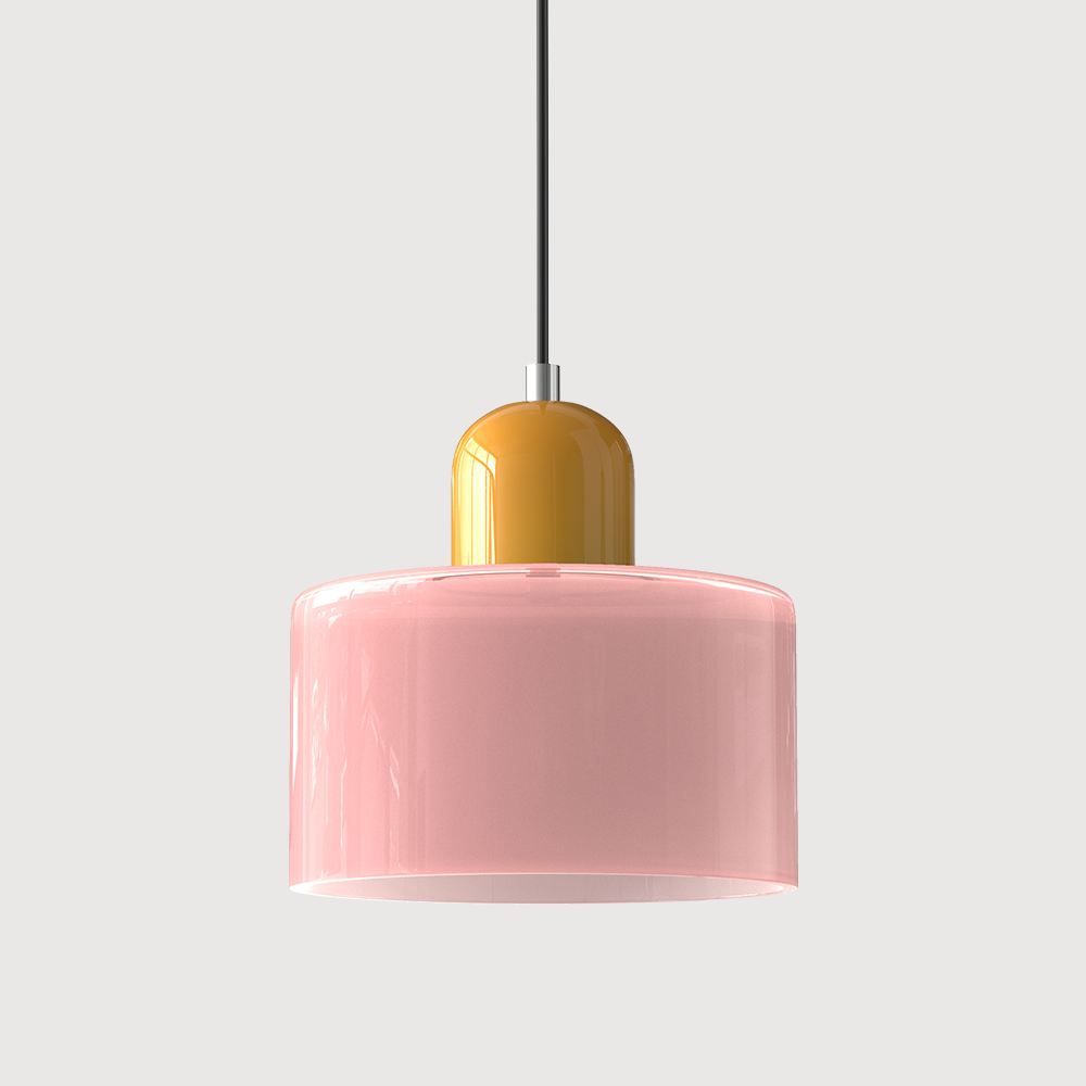 Lumisio – Suspension en Verre Style Bauhaus, Créative, Salon