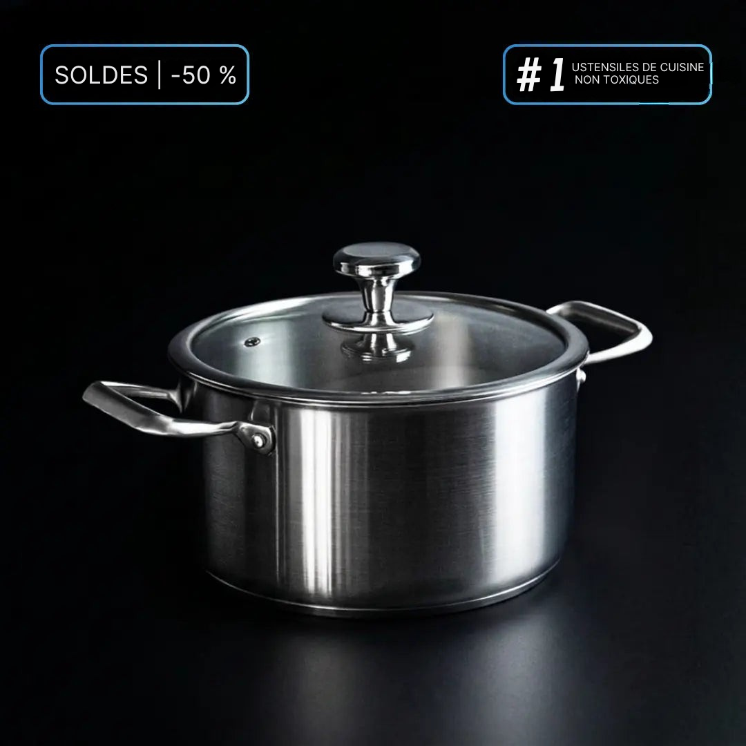 Pot en Titane | Surface Anti-Rayures, Haute Résistance