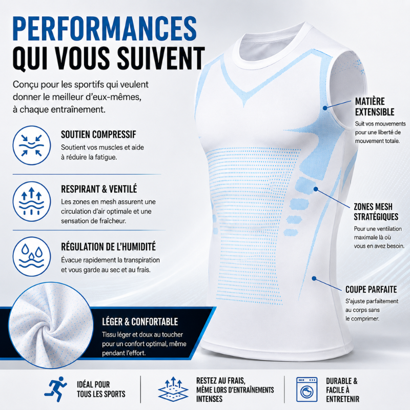 VitaBoost | Débardeur modelant et correcteur de posture qui vous aider à construire un corps parfait