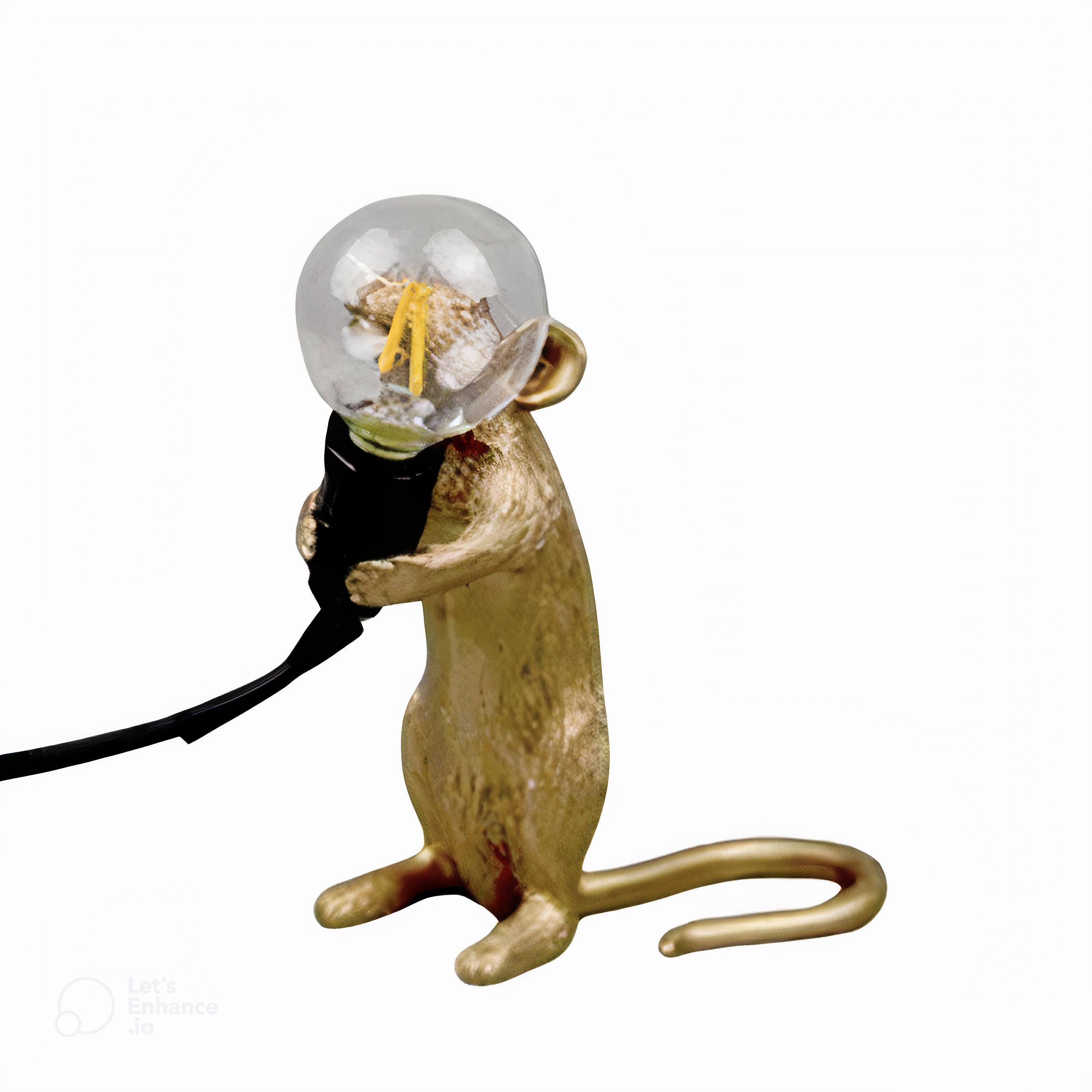 MouseCharm – Lampe de Nuit Art Déco Ludique avec Socle en Forme de Souris