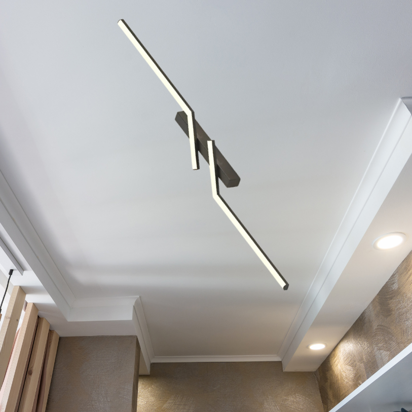 Clario – Plafonnier LED Moderne Télécommande pour Salon