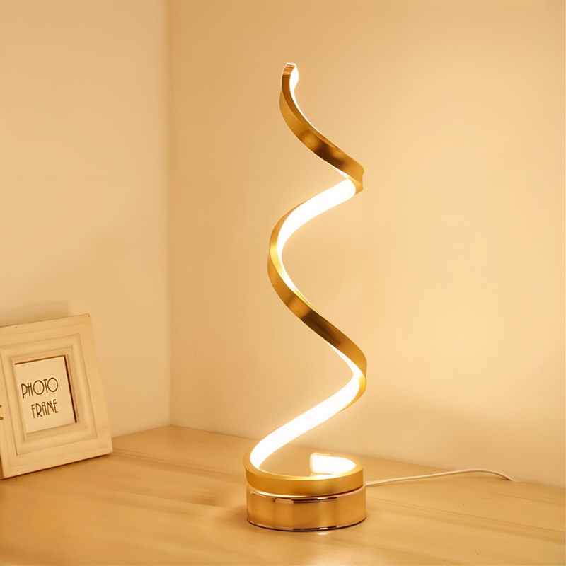 LunaGlow – Lampe de table LED chaude pour salon, blanc