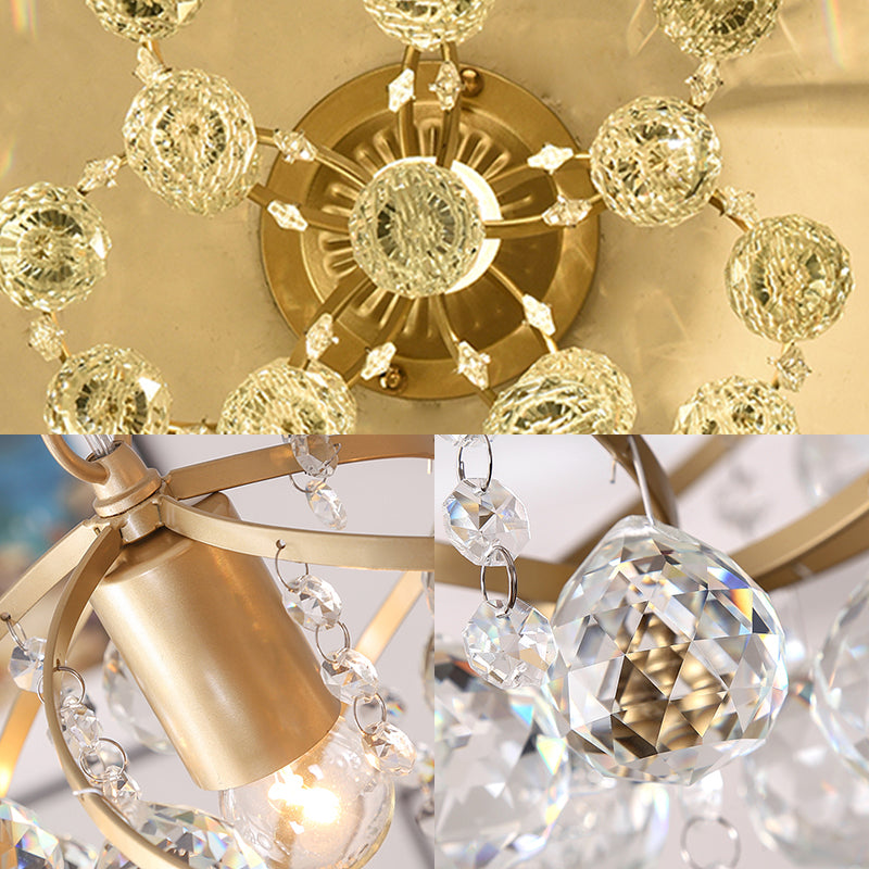 LumaBella – Plafonnier Semi-Encastré Postmoderne Cristal Spiraal