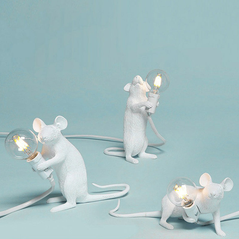 MouseCharm – Lampe de Nuit Art Déco Ludique avec Socle en Forme de Souris