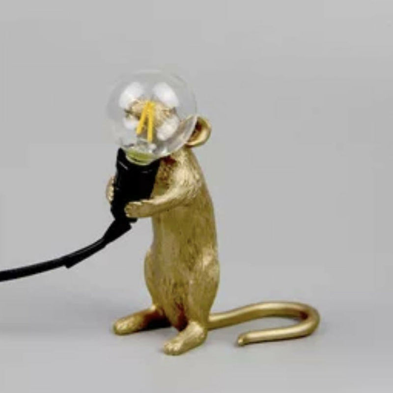 MouseCharm – Lampe de Nuit Art Déco Ludique avec Socle en Forme de Souris