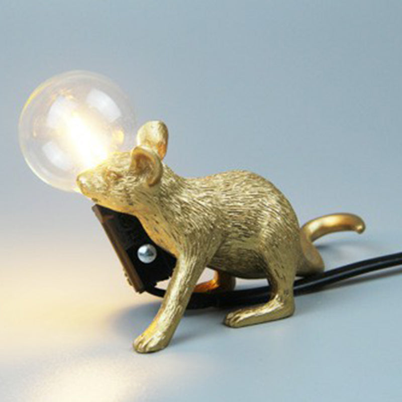 MouseCharm – Lampe de Nuit Art Déco Ludique avec Socle en Forme de Souris