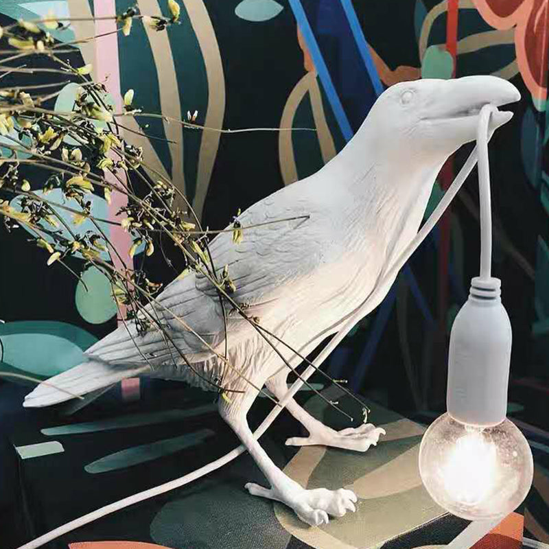 AvianGlow – Lampe de Table Artistique en Résine pour Chambre