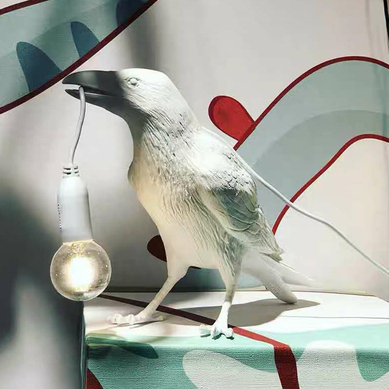 AvianGlow – Lampe de Table Artistique en Résine pour Chambre