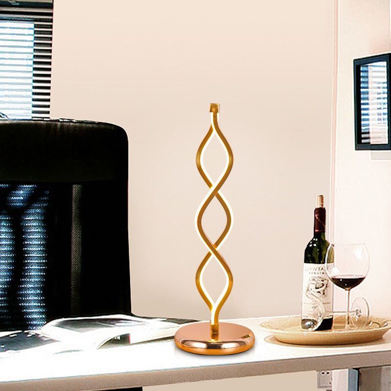 Aurévia – Lampe de Table LED Art Déco Dorée pour Salon