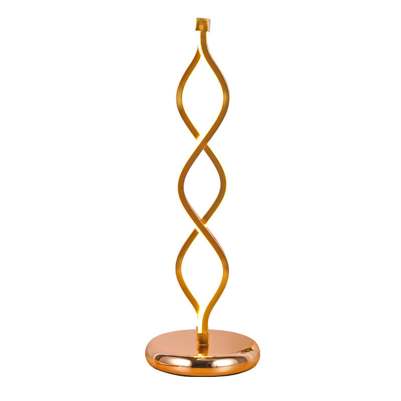 Aurévia – Lampe de Table LED Art Déco Dorée pour Salon