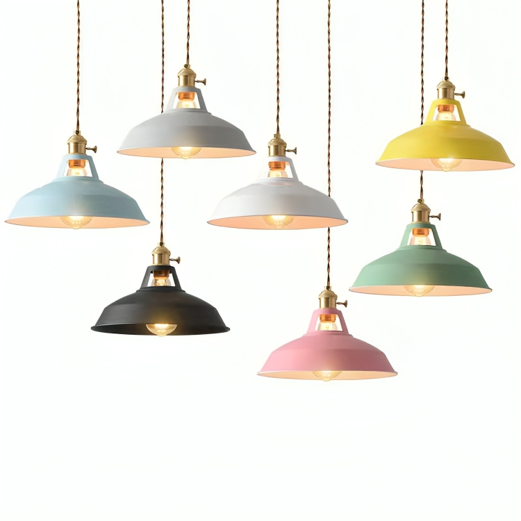 Suspension Vintage Métal 1-Lumière pour Restaurant Moderne