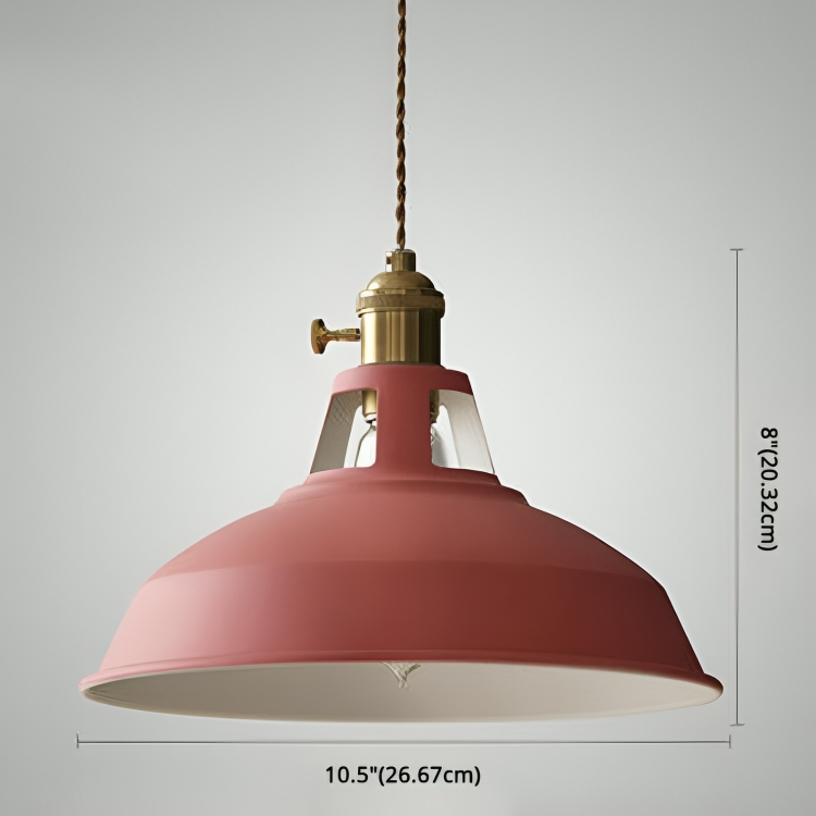 Suspension Vintage Métal 1-Lumière pour Restaurant Moderne