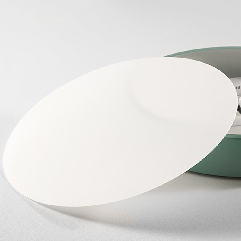 Averia – Plafonnier LED Rond Moderne Finition Blanc Salon