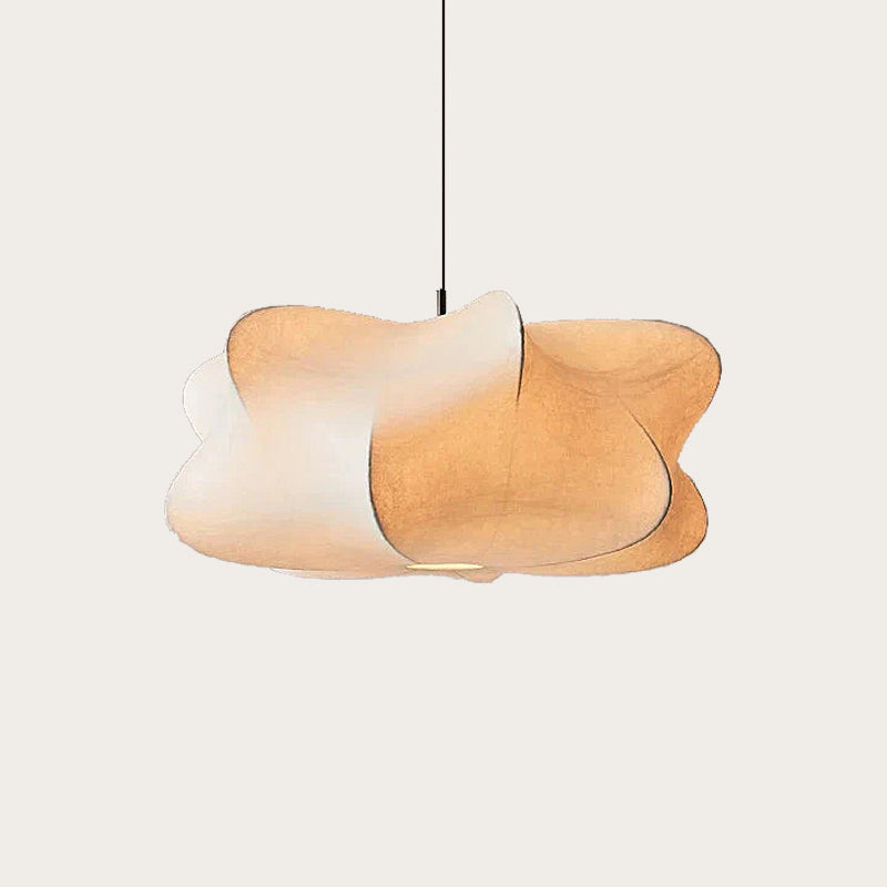 Suspension Japonaise en Soie LED Warm Blanc pour Salon