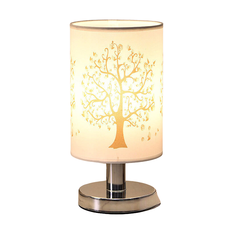 ClearGlow – Lampe Moderne Blanche avec Socle en Bois
