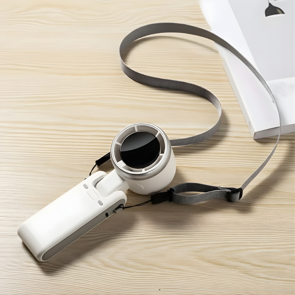 Ventilateur Portable | Ventilateur USB 3-en-1 avec Écran Numérique et Angle Réglable