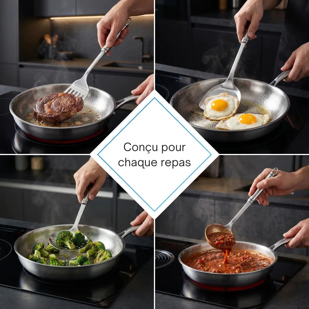 Ustensiles de cuisine | Titane pur, Ultra-légers