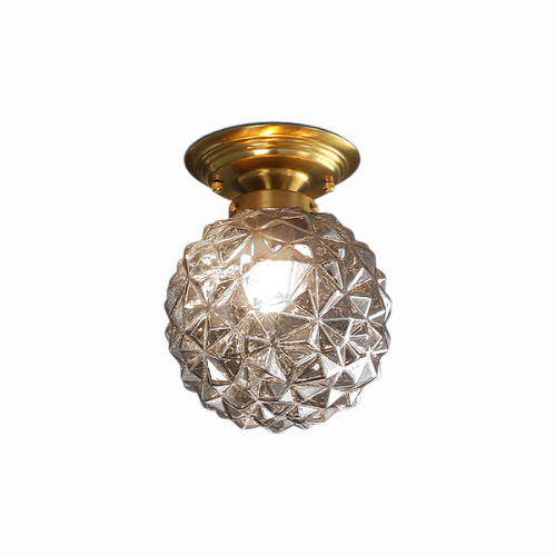 LumiSphere – Plafonnier Moderne en Verre Fumé/Clair pour Hall