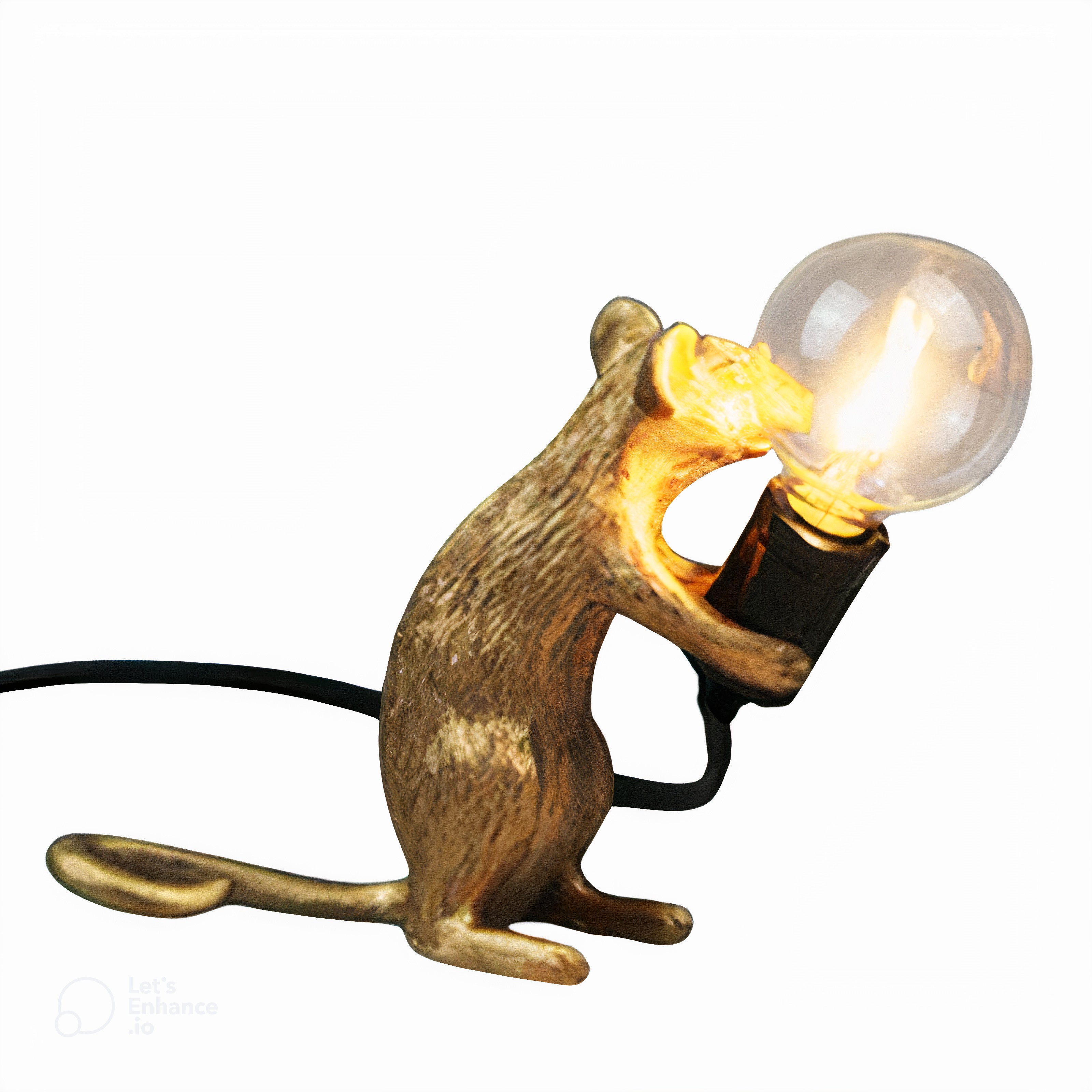 MouseCharm – Lampe de Nuit Art Déco Ludique avec Socle en Forme de Souris