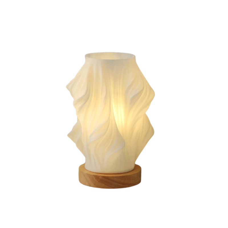 WaveGlow – Lampe de table LED moderne dimmable noir pour salon