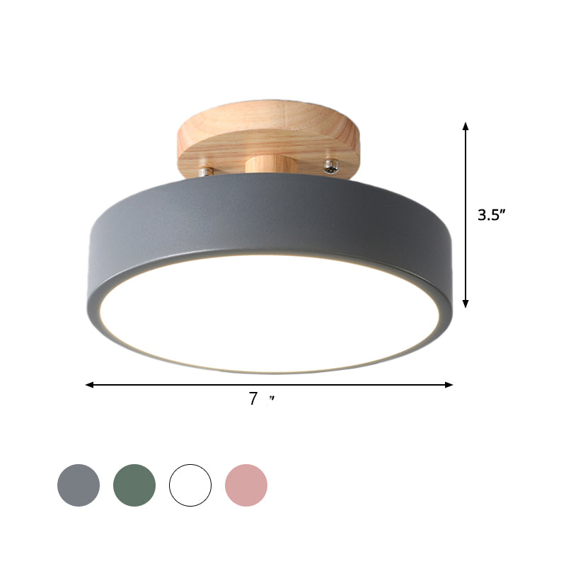 Borealis – Plafonnier LED Trommel Style Scandinave Finition Bois Salon