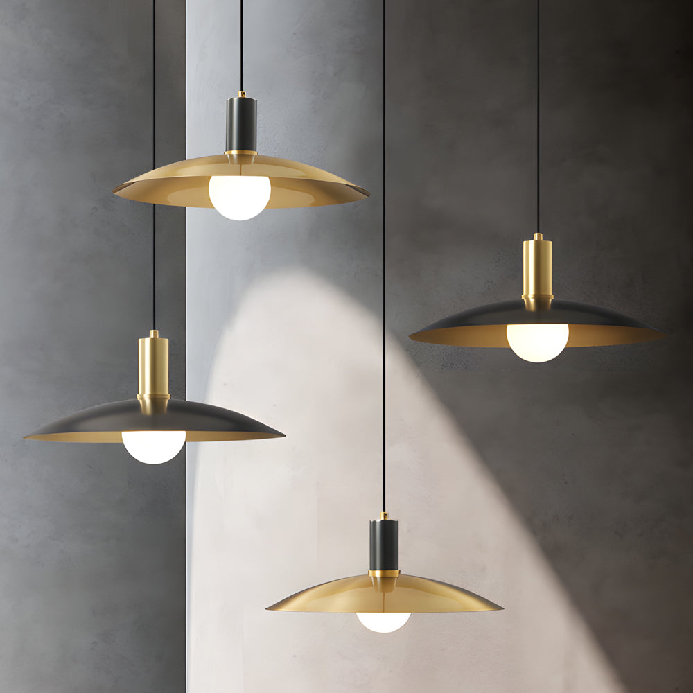 Lumiéra – Suspension LED Vintage Élégante Laiton Salon