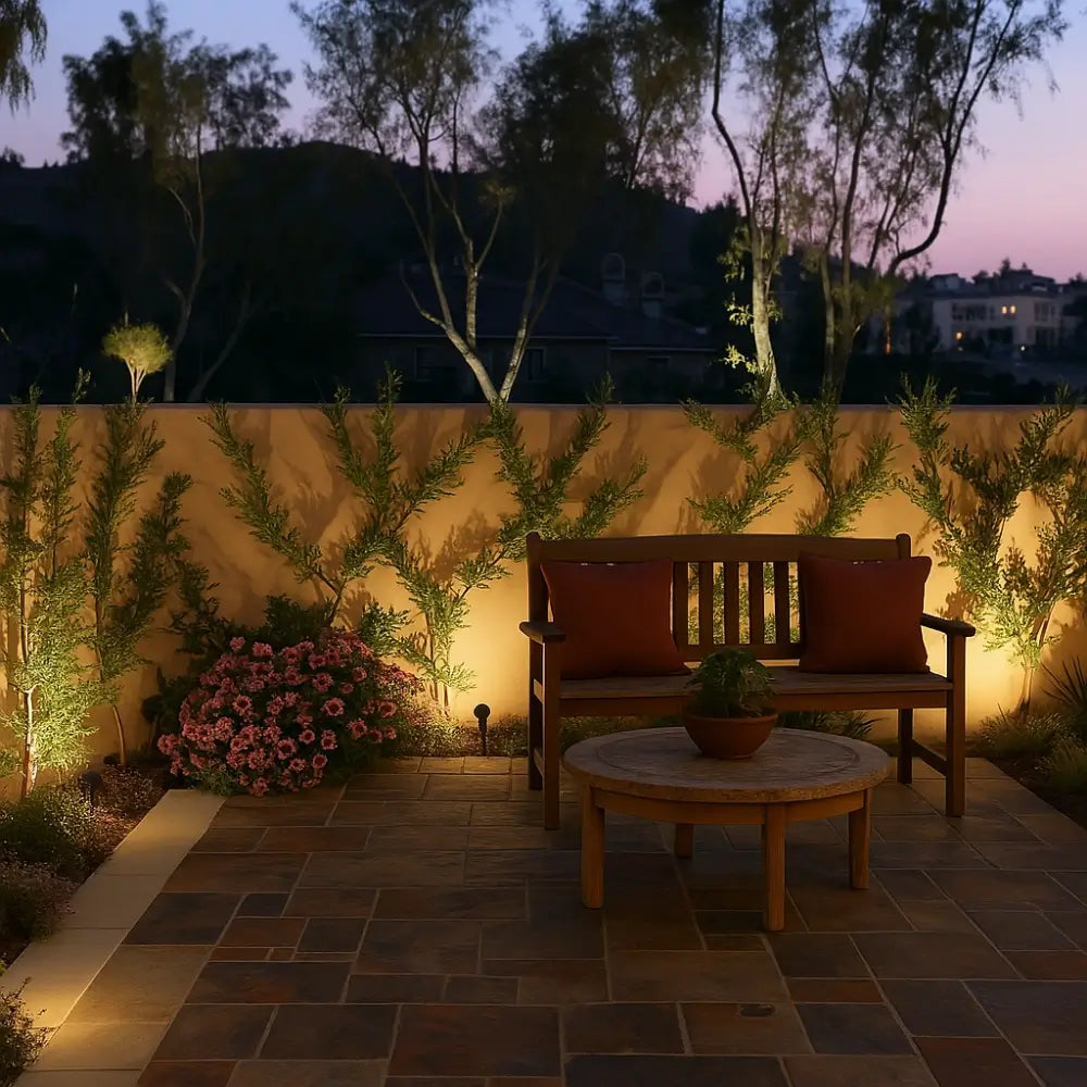 Spot solaire jardin LED solaire extérieur IP55 étanche détecteur crépusculaire design moderne réglable