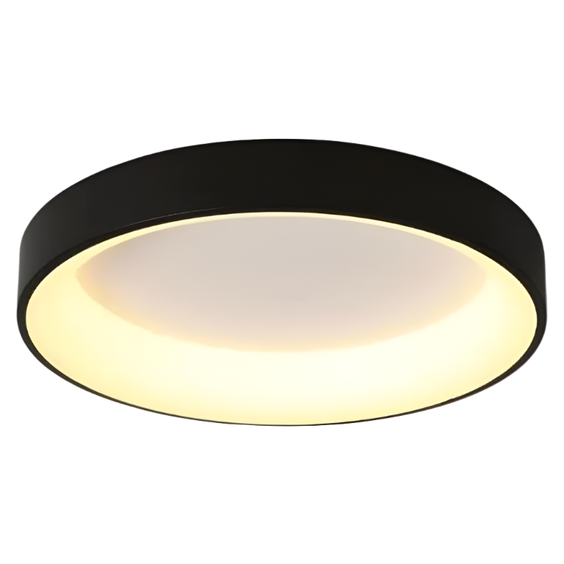 Luminara – Plafonnier LED Moderne Rond Finition Blanc Salon