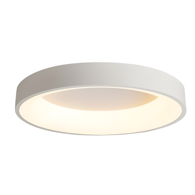 Luminara – Plafonnier LED Moderne Rond Finition Blanc Salon