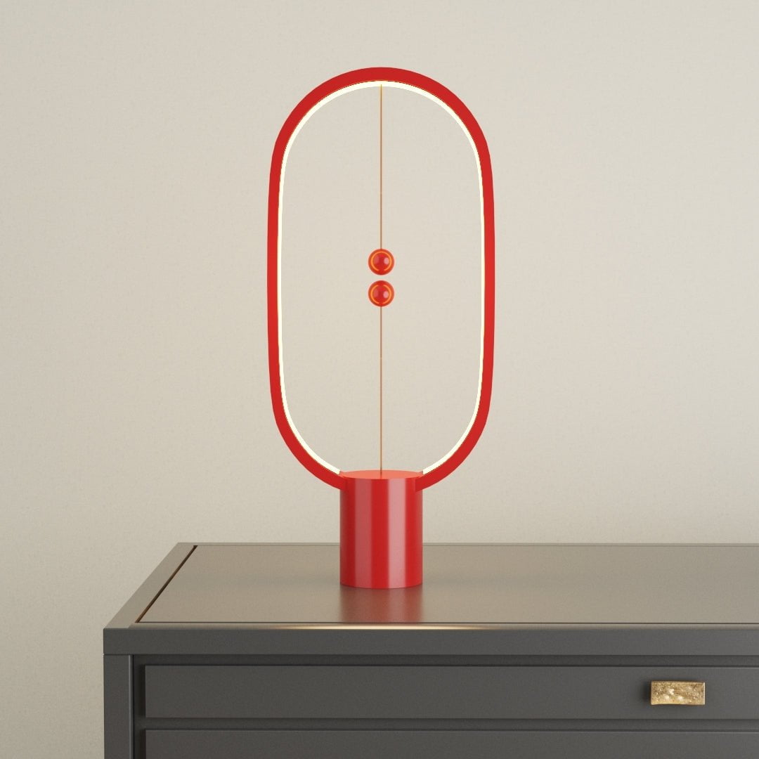 LumoLev – Lampe de Table LED Flottante Moderne Blanche