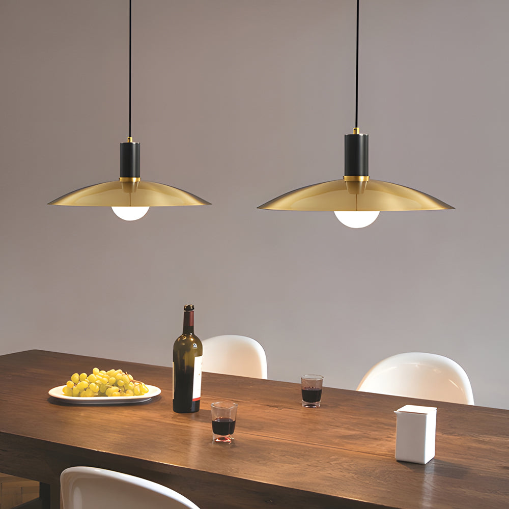 Lumiéra – Suspension LED Vintage Élégante Laiton Salon