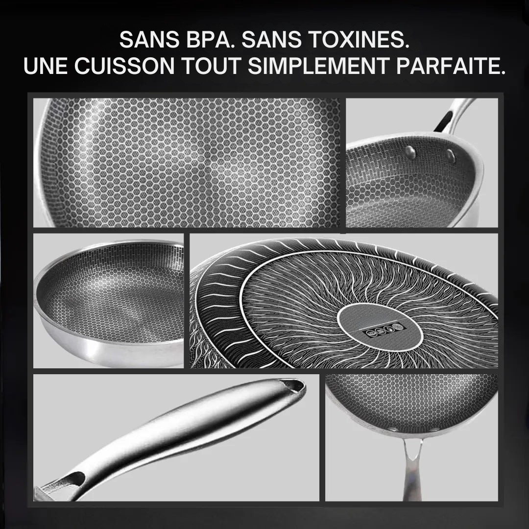 Poêle de Cuisine | Surface Antiadhésive, Résistante à la Chaleur