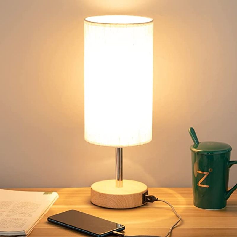 TouchEase – Lampe de Table Dimmable avec Ports USB