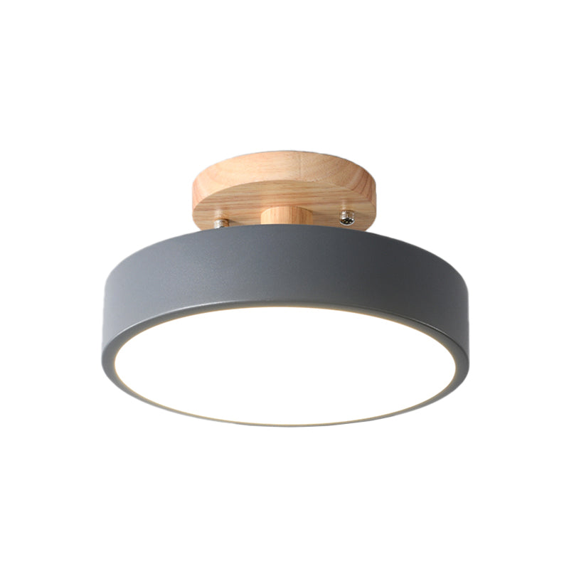 Borealis – Plafonnier LED Trommel Style Scandinave Finition Bois Salon