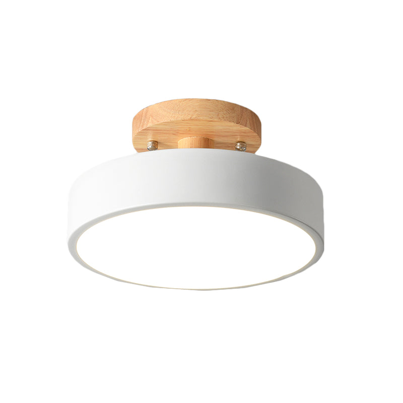 Borealis – Plafonnier LED Trommel Style Scandinave Finition Bois Salon