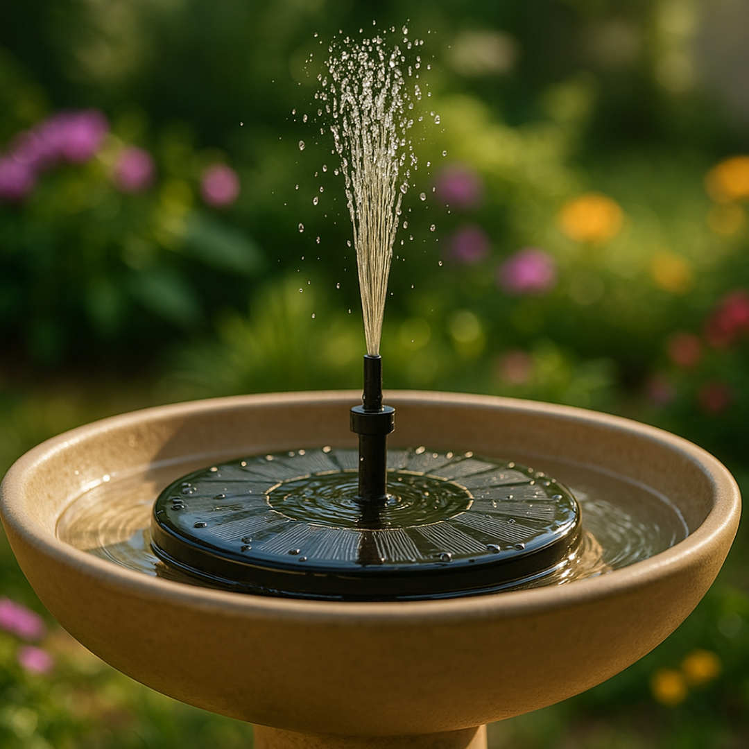 Fontaine solaire de jardin à énergie solaire