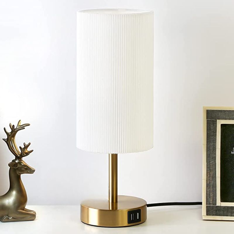 TouchEase – Lampe de Table Dimmable avec Ports USB