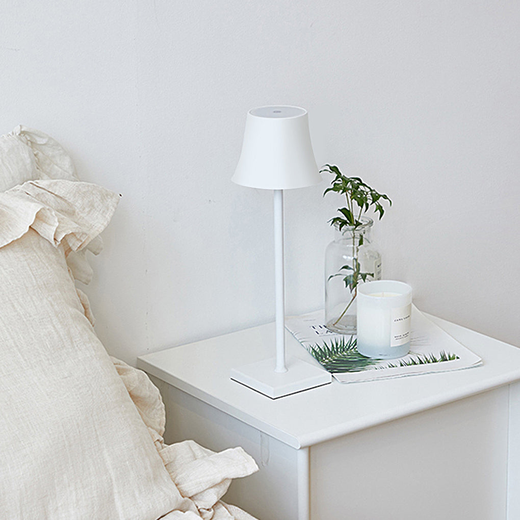 LumaGlow I Lampe de Table Sans Fil Dimmable – Rechargeable via USB, Design Moderne